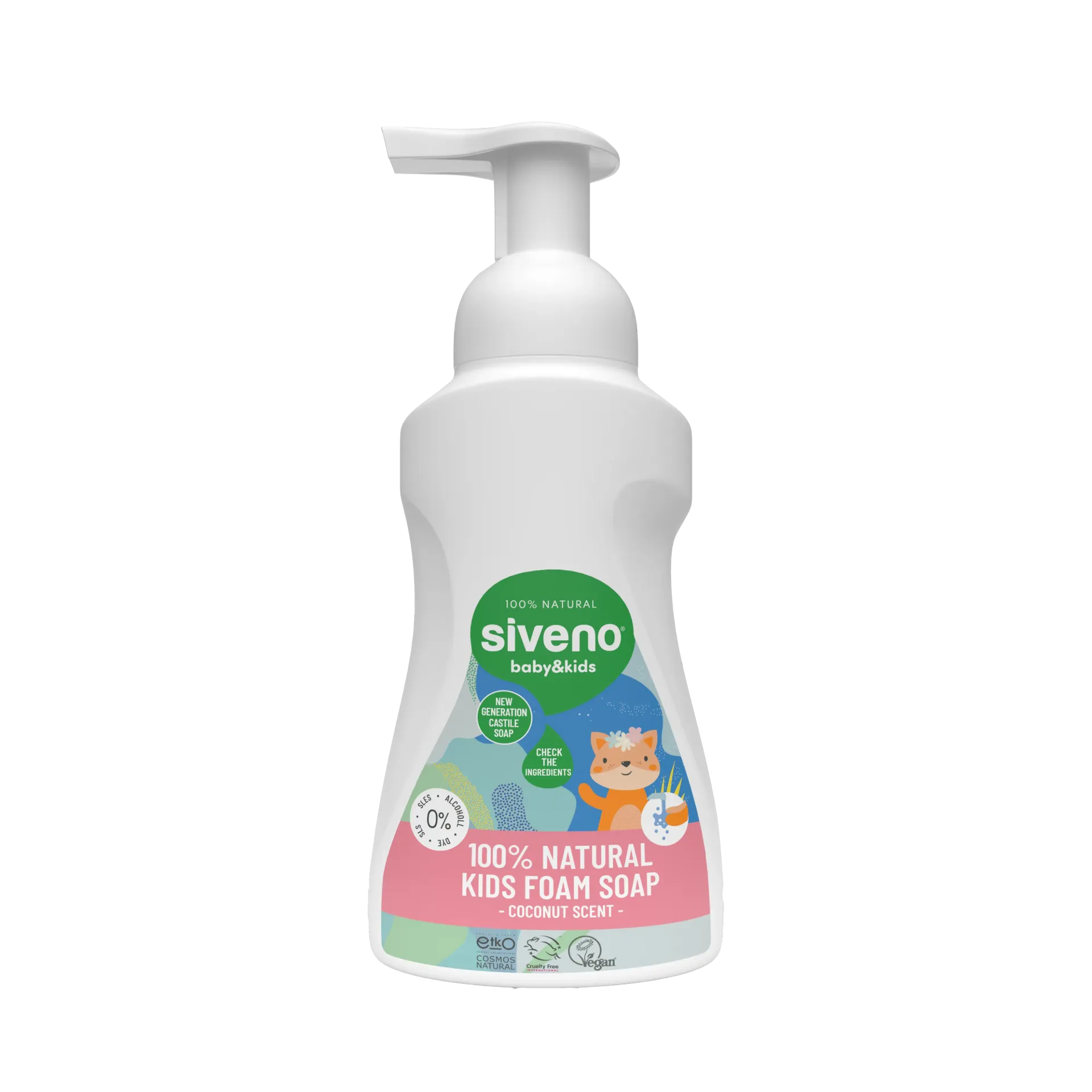 [FC-5V5W-JQ9S] Siveno Natuurlijk Schuimzeep voor Baby’s & Kinderen, 250 ml