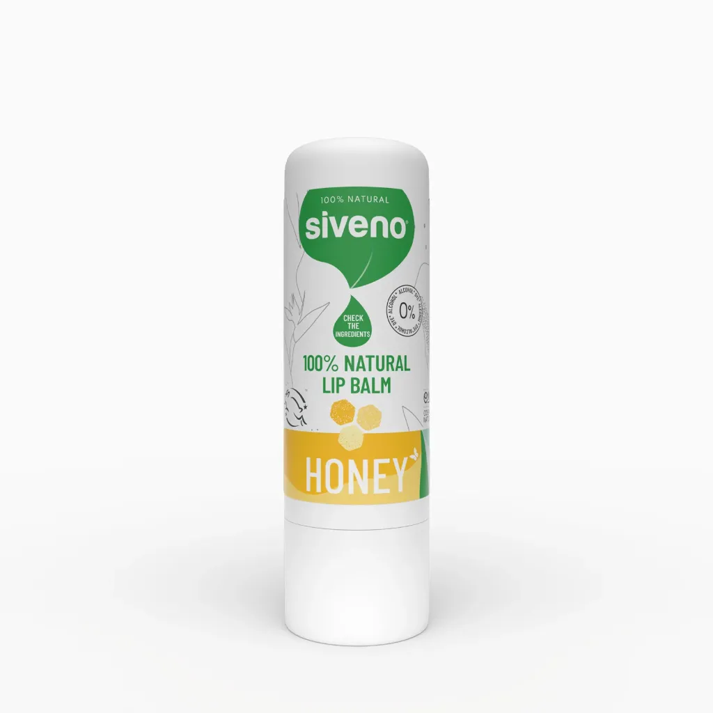 [Y3-V2VG-AF3E] Siveno Natural Lip Care Balm, Honey, Moisturizing & Glossy, 6 g