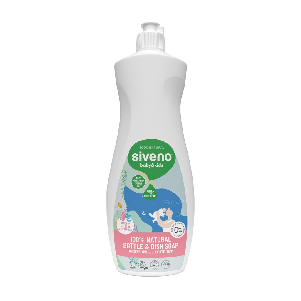 Siveno Doğal Emzik Ve Biberon Temizleyici Bitkisel Doğal Bulaşık Sabunu 500 ml