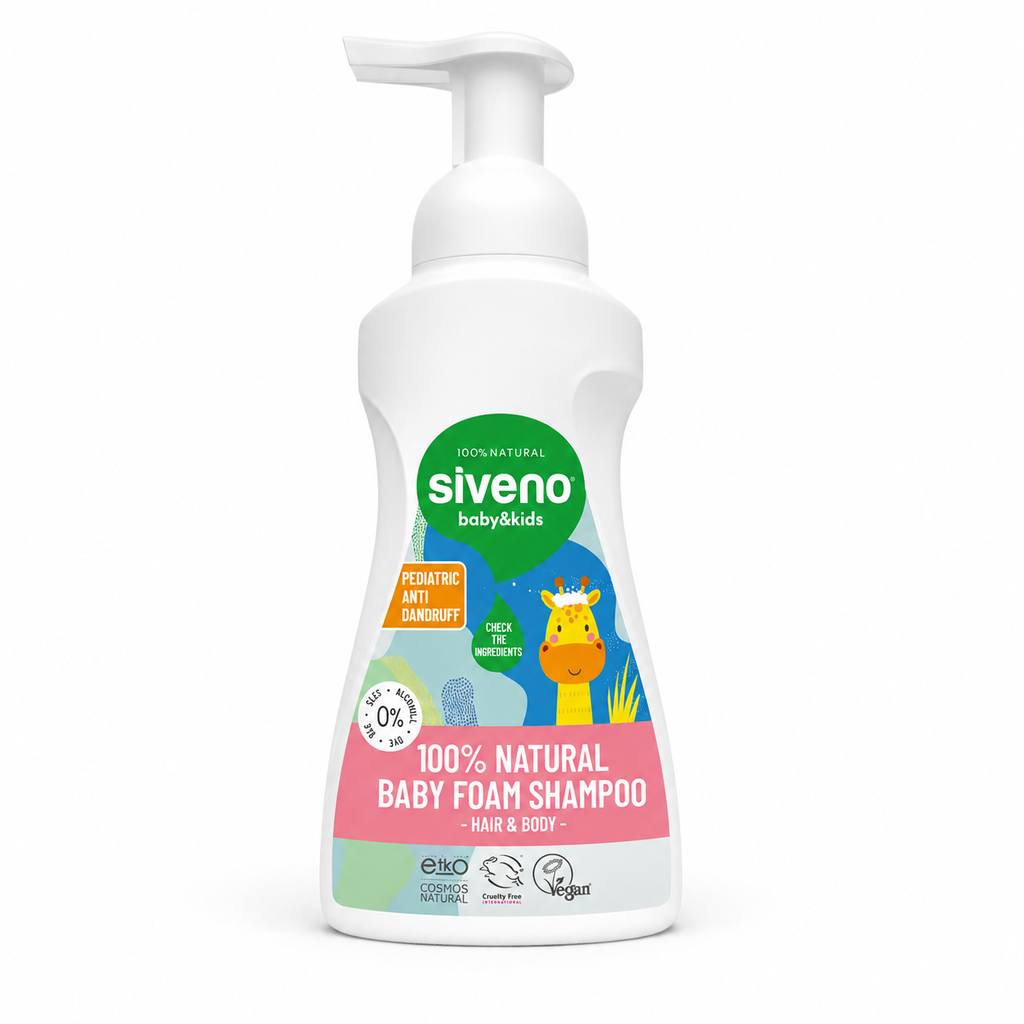 [YA-PPQW-QJEU] Siveno Natural Baby Foaming Shampoo for Hair & Body, 250 ml