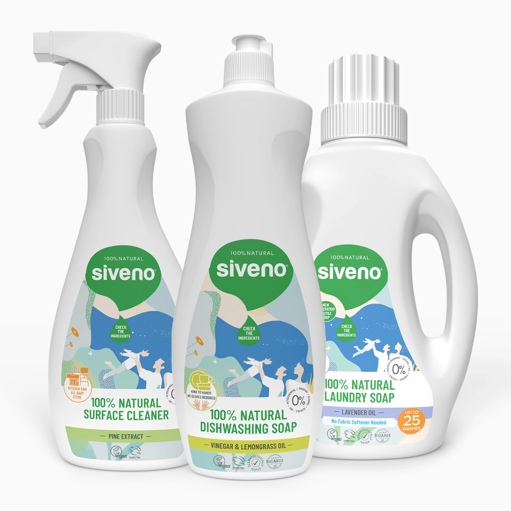[NN-YIZ6-P15F] Siveno Natural Cleaning Value Set 3 Pack